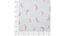 Diamond Digital Print - Moons & Stars, Baby Rose