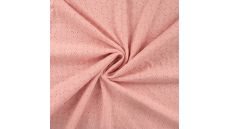 Cotton Jersey Embroidery - Poudre
