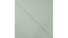 Cotton Jersey Embroidery - Dark Dusty Mint
