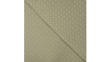 Cotton Jersey Embroidery - Khaki