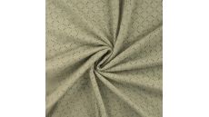 Cotton Jersey Embroidery - Khaki