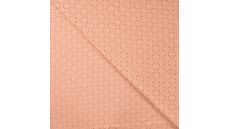 Cotton Jersey Embroidery - Dusty Salmon