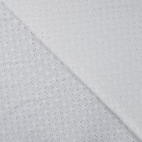 Cotton Jersey Embroidery - Off White