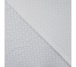 Cotton Jersey Embroidery - Off White