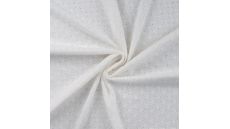 Cotton Jersey Embroidery - Off White
