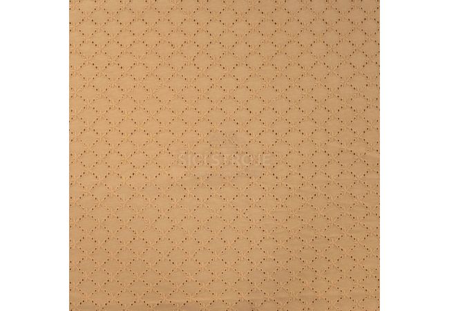 Cotton Jersey Embroidery - Champagne