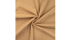 Cotton Jersey Embroidery - Champagne
