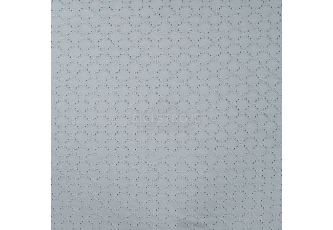 Cotton Jersey Embroidery - Dusty Blue