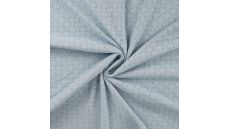 Cotton Jersey Embroidery - Dusty Blue