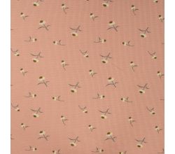 Cutie Waffle Print - Daisies, Dusty Salmon