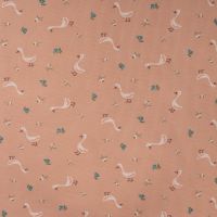 Cutie Waffle Print - Goose, Dusty Salmon