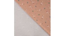 Cutie Waffle Print - Goose, Dusty Salmon