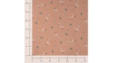 Cutie Waffle Print - Goose, Dusty Salmon