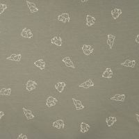 Cutie Waffle Print - Elephants, Khaki