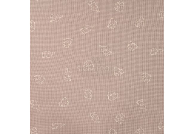Cutie Waffle Print - Elephants, Sand