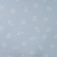 Cutie Waffle Print - Elephants, Dusty Blue