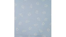 Cutie Waffle Print - Elephants, Dusty Blue