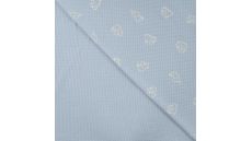 Cutie Waffle Print - Elephants, Dusty Blue