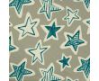 French Terry Melange Print - Stars, Khaki