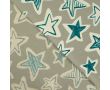 French Terry Melange Print - Stars, Khaki