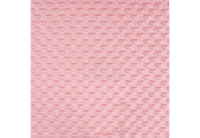 Minky Heart - Old Rose