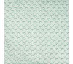 Minky Heart - Dark Dusty Mint