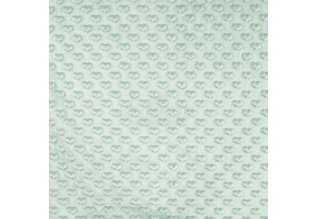 Minky Heart - Dark Dusty Mint