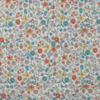 Cotton Dobby Print - Flowers, Violet