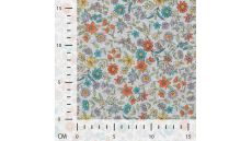 Cotton Dobby Print - Flowers, Violet