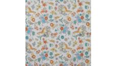 Cotton Dobby Print - Animals & Flowers, Violet