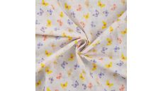 Cotton Dobby Print - Butterflies, Violet
