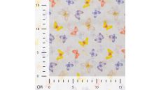 Cotton Dobby Print - Butterflies, Violet