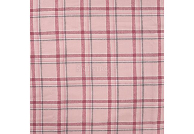 Brushed Check Kenza - Old Pink