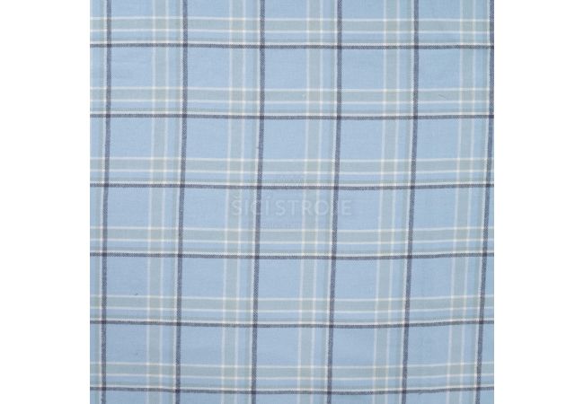 Brushed Check Kenza - Dusty Blue