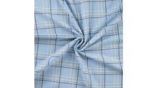 Brushed Check Kenza - Dusty Blue