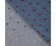 Chambray Embroidery Ladybug - Ladybug, Denim