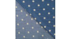 Chambray Embroidery Daisy - Daisy, Denim