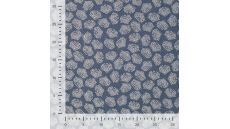 Chambray Print Leaves - Leaves, Denim