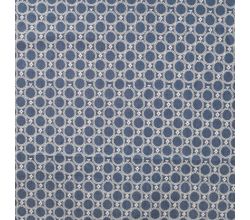 Chambray Print Circles - Graphic Circles, Denim
