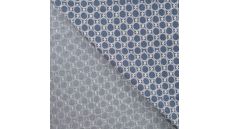 Chambray Print Circles - Graphic Circles, Denim