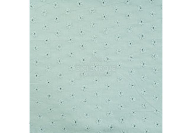 Cutie Embroidery - Dusty Mint