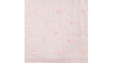 Nylon Mesh & Embroidery Hearts - Baby Rose