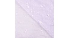 Nylon Mesh & Embroidery Hearts - Dusty Lilac