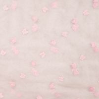 Nylon Mesh & Embroidery Bow Tie - Baby Rose