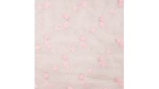 Nylon Mesh & Embroidery Bow Tie - Baby Rose