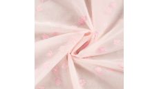 Nylon Mesh & Embroidery Bow Tie - Baby Rose