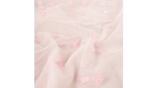 Nylon Mesh & Embroidery Bow Tie - Baby Rose