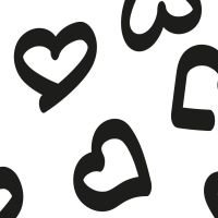Prato Fleece - Big Heart, White