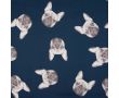 French Terry Digital - Dogs, Dark Navy