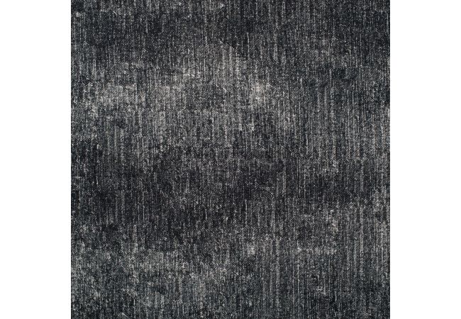 French Terry Digital Print - Black Denim
